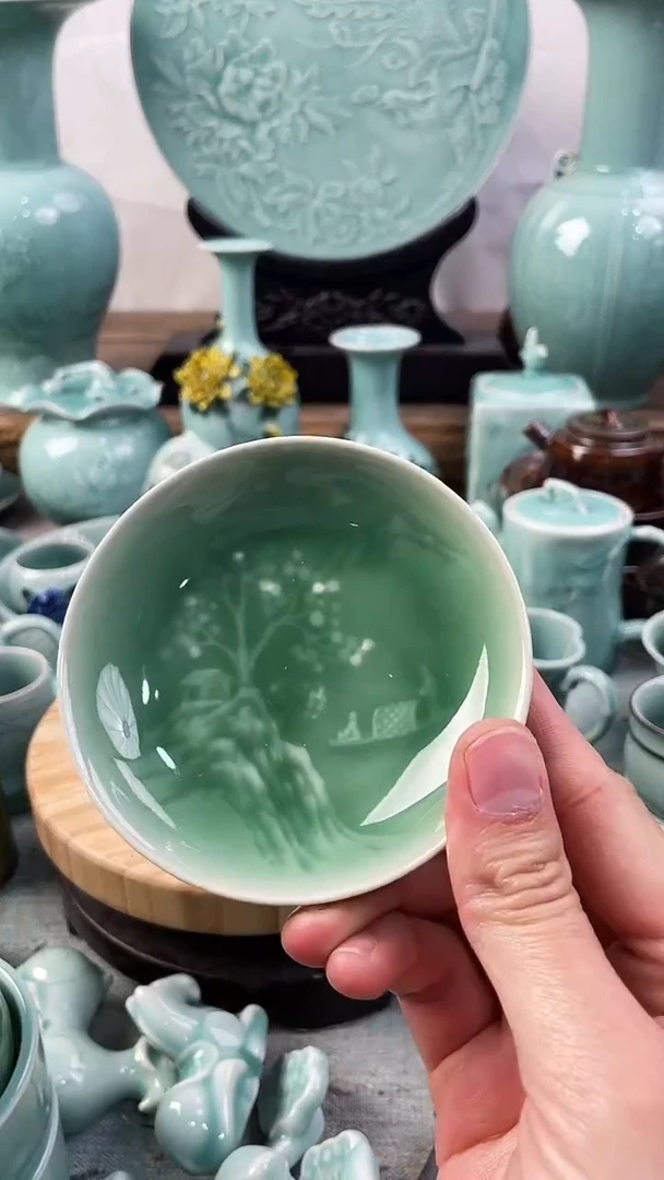 【闪购商品】山水  慧仙青瓷 瓷器