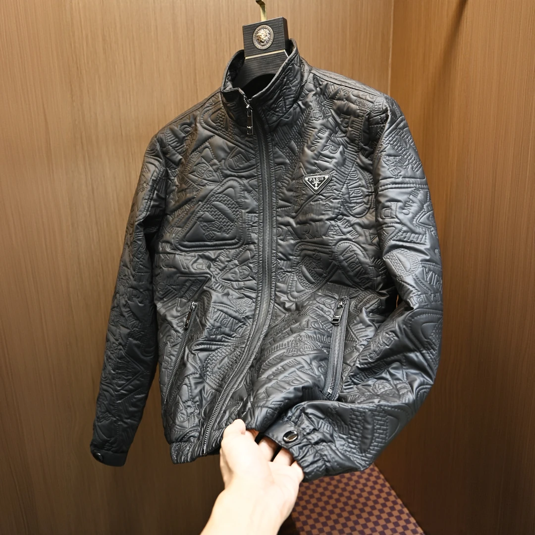 SALBUROS萨尔布勒斯时尚加绒立领棉衣夹克男装秋冬季保暖棉服外套