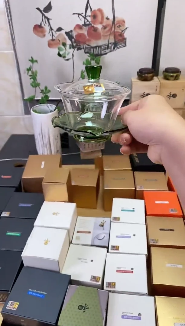 荷叶盖碗/湖绿色