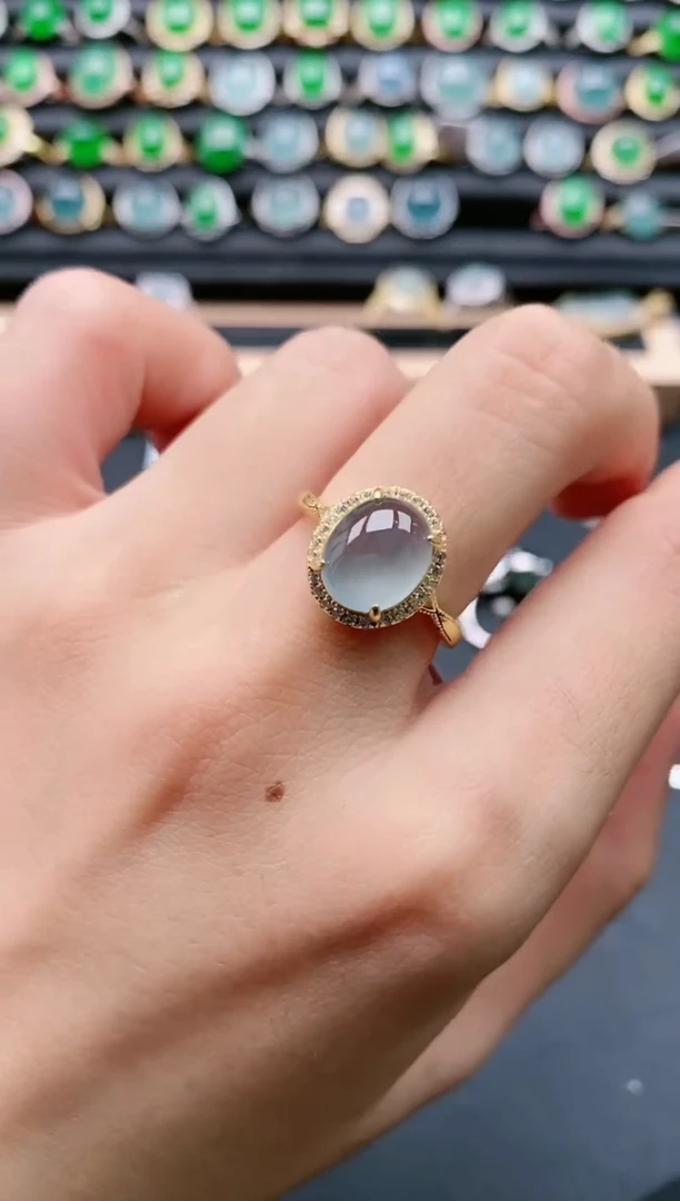 【闪购商品】翡翠戒指银S925镶嵌1111111