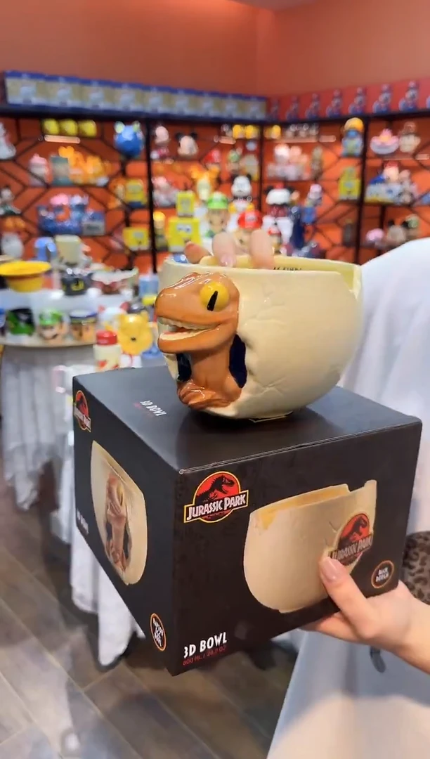 瓷片@@侏罗纪公园陶瓷零食碗（礼盒）