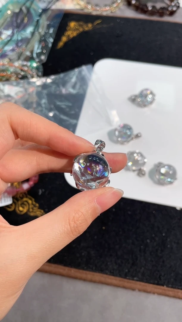 【闪购商品】水晶手链未镶嵌1号白水阿赛吊坠款20mm