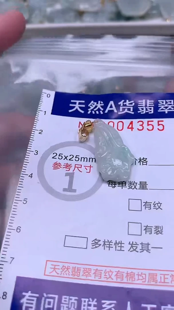翡翠未镶嵌吊坠(不含链)1