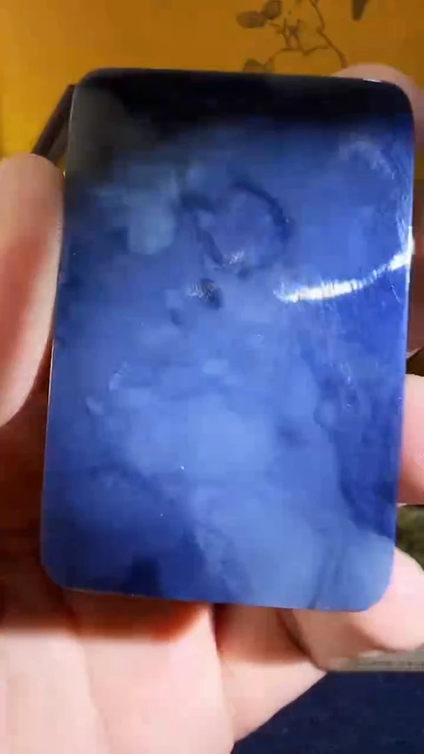 【闪购商品】和田玉挂件未镶嵌和田 青花无事牌（飞铃文玩）