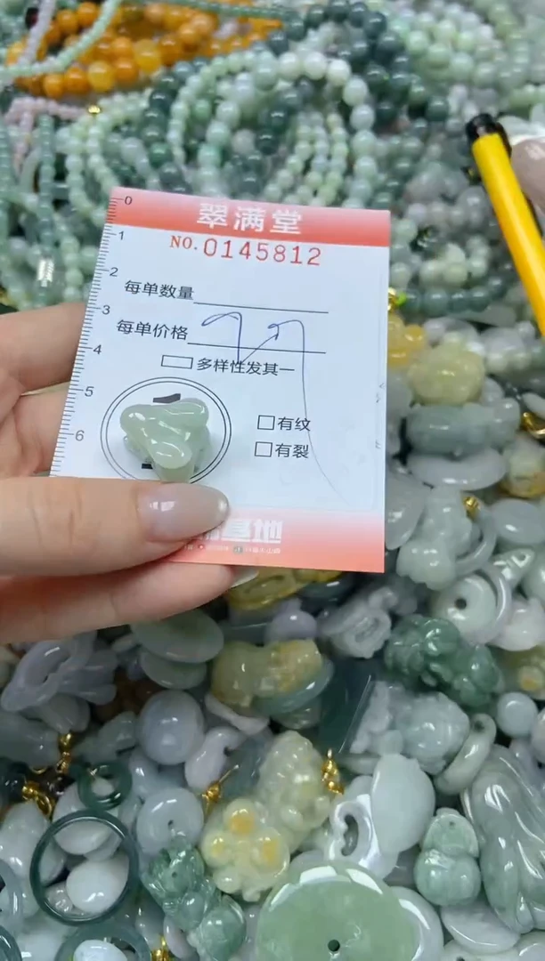 翡翠未镶嵌颈饰闪购0145812