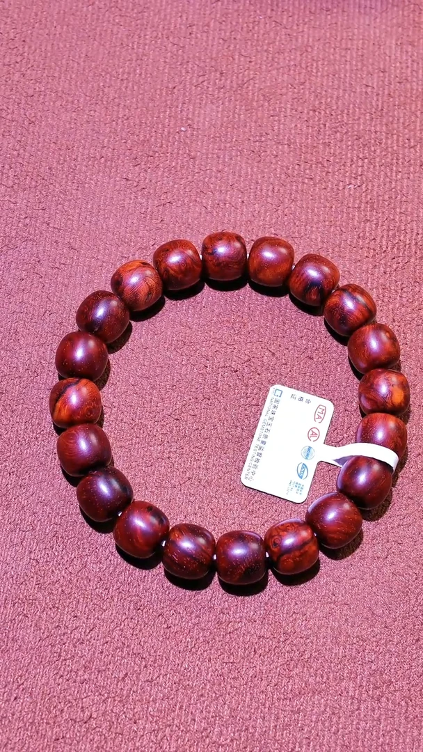 小叶紫檀手串/手链印度小叶紫檀9.5*10微瑕手串