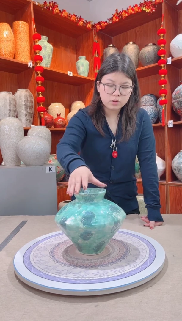 【闪购商品】瓶精品陶瓷花瓶 无花 新品彩陶 小号