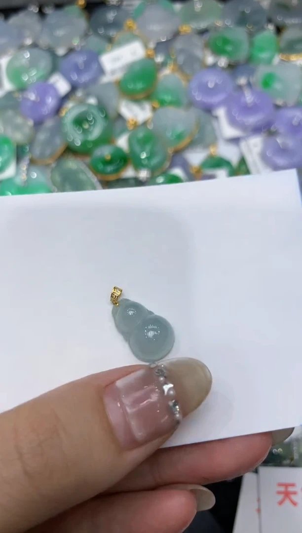 【闪购商品】翡翠颈饰18K金镶嵌222222222