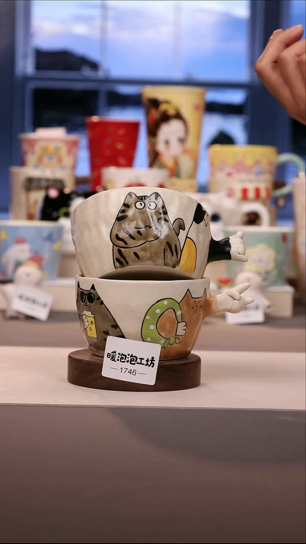 摆件景德镇原创手绘陶瓷