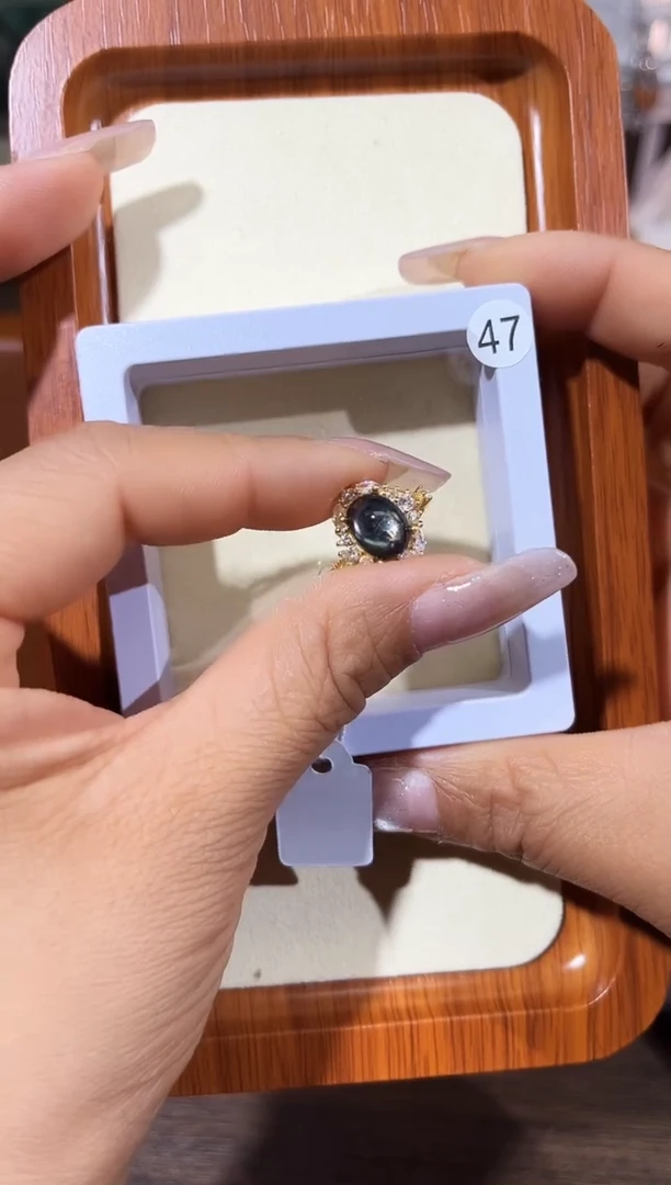 【闪购商品】水晶戒指银S925镶嵌定制