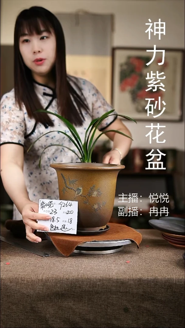 紫砂花盆紫砂花盆9264+z