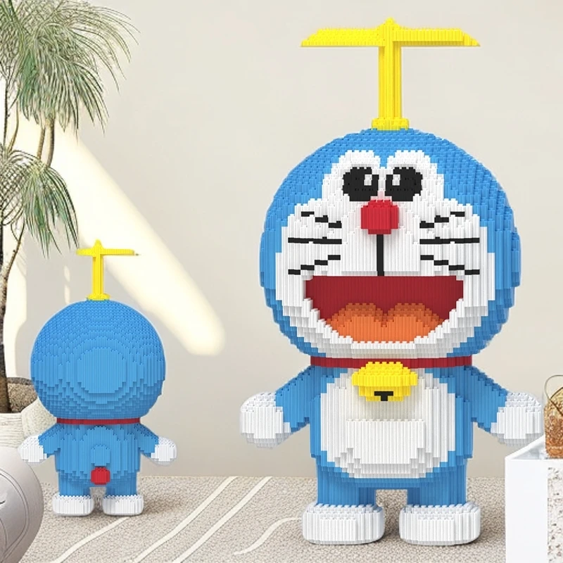 竹蜻蜓哆啦积木玩具优质拼装颗粒礼物串联积木