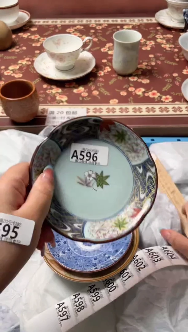 瓷片三**夏瓷器瓷器A596