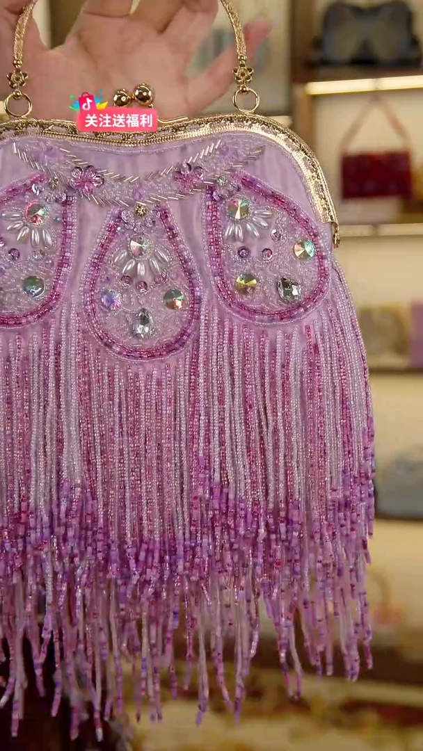 织绣T****?珠绣手提包时尚女神直播间选款