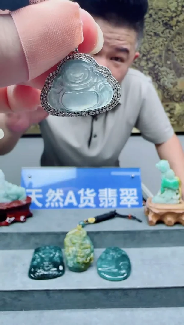 翡翠银S925镶嵌颈饰多样性随机一件发货