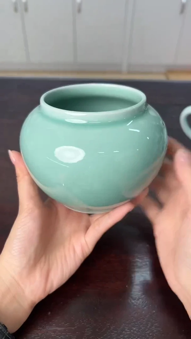 龙泉云间青瓷小米茶器