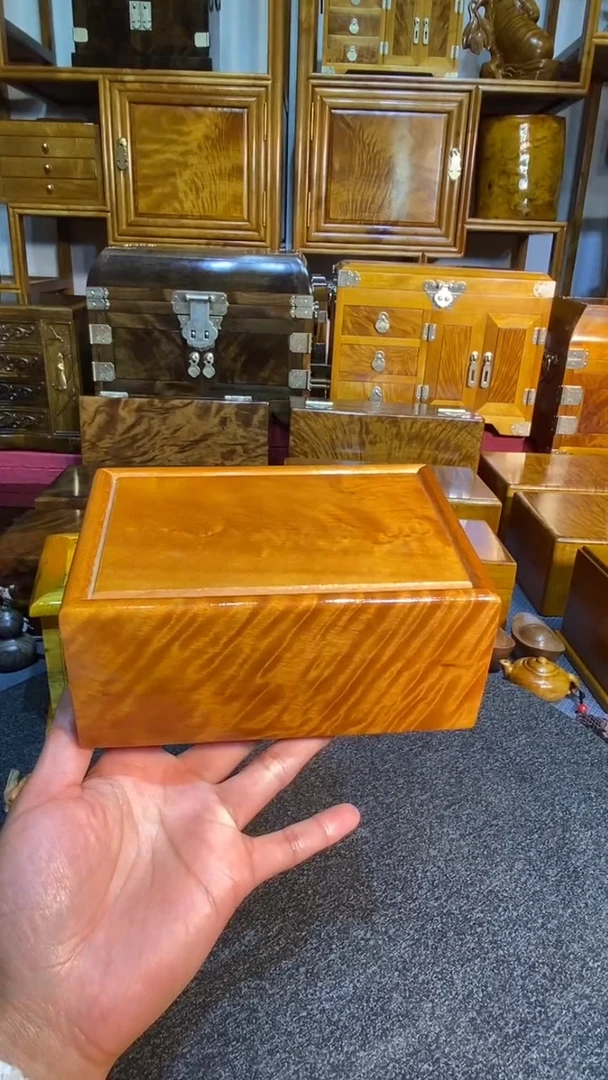 【闪购商品】金丝楠木艺小叶桢楠 首饰盒