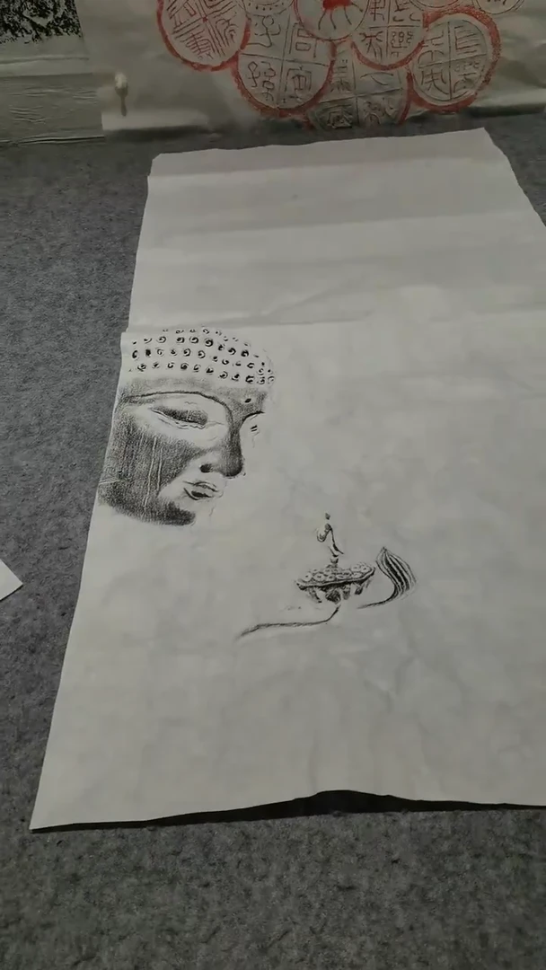 【闪购商品】昌化石印石佛缘三尺整纸