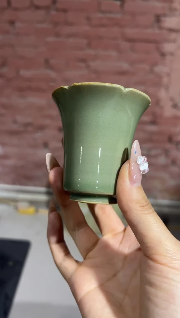 耀州窑手工闻香杯