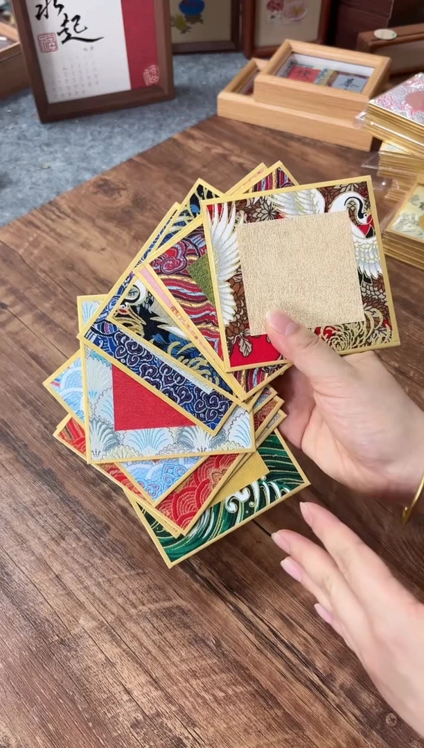 10*10宋锦加厚硬卡内心正方形10张