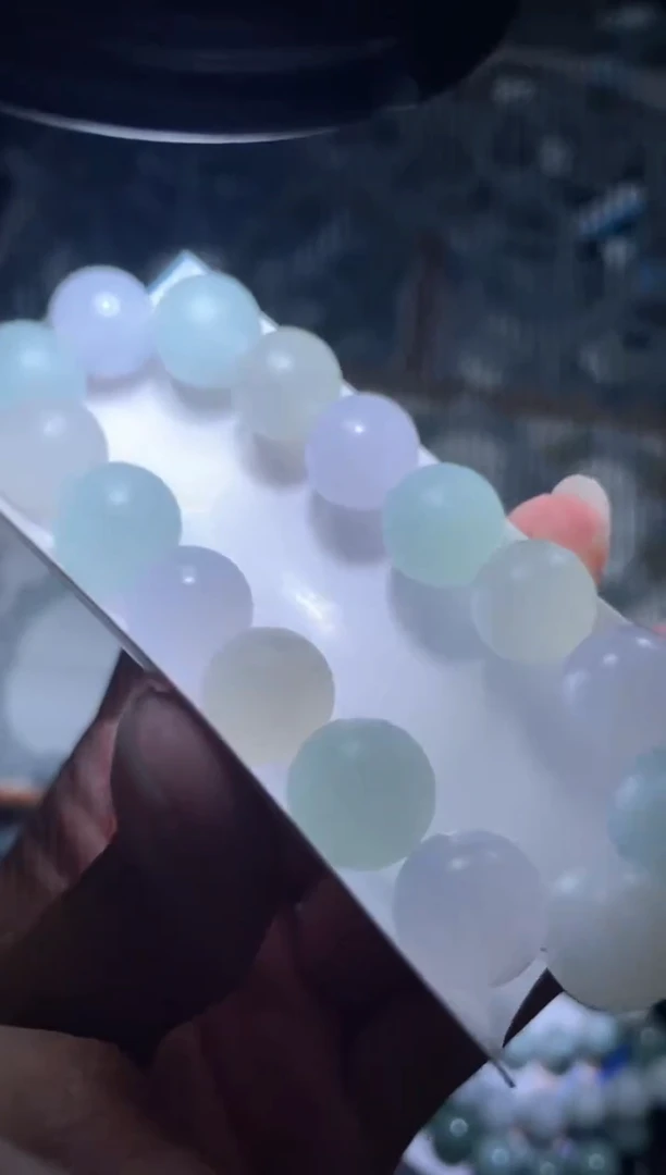 未镶嵌定制翡翠天然缅甸翡翠手串42