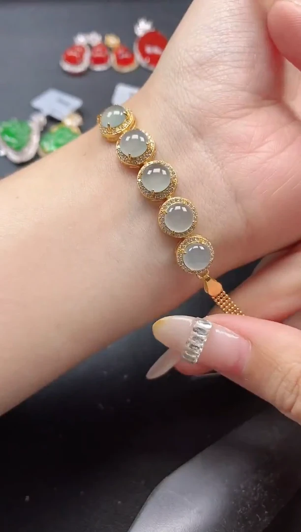 银S925镶嵌戒指翡翠5111