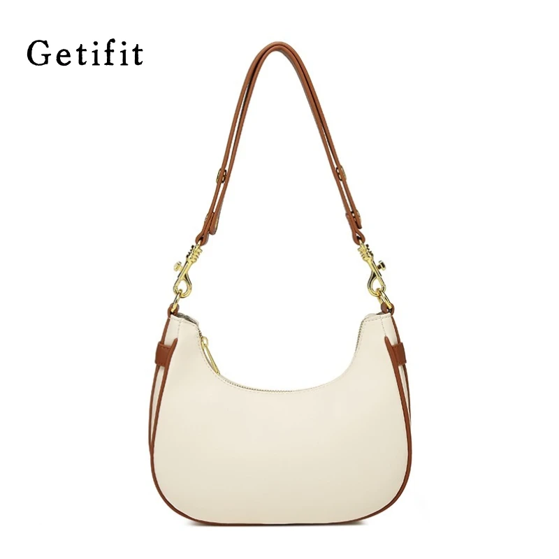 植鞣复古腋下小众包包女式2025新款高级感法棍斜挎包月牙包饺子包