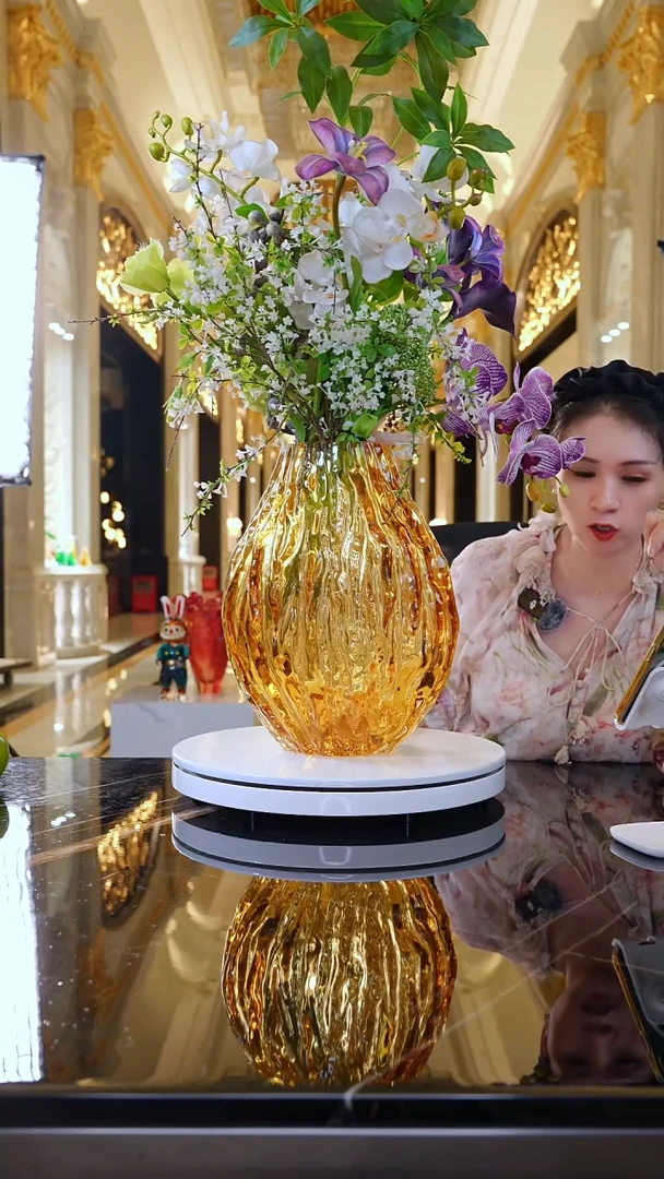 摆件AJ06441金色森林花器高款