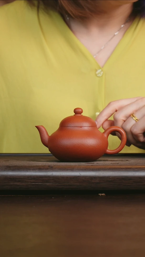 茶壶紫砂艺品紫砂 精选大红泥 梨形