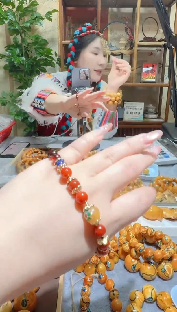 蜜蜡颈饰未镶嵌9082天然蜜蜡珠宝奇石全都保真