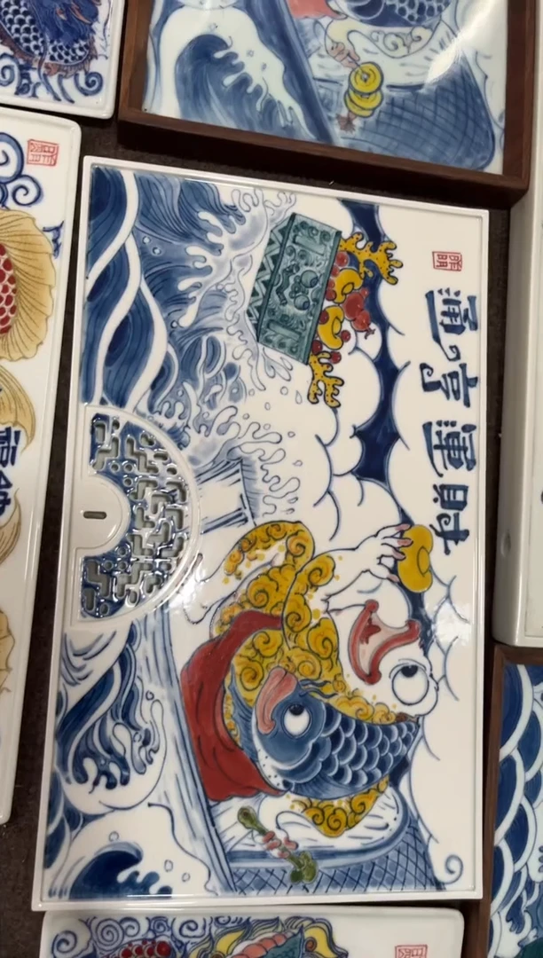 昨明金蝉财运亨通茶盘