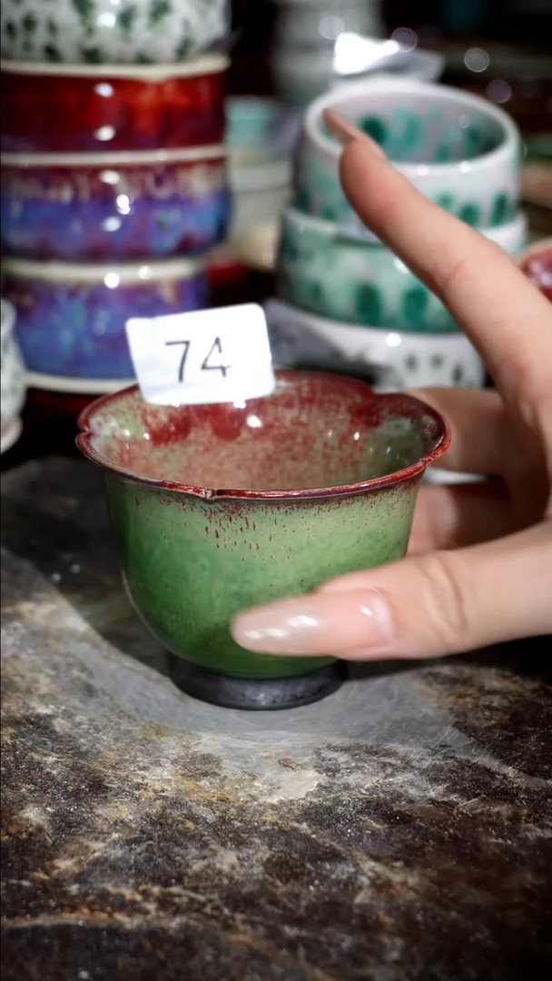 摆件精品窑变钧瓷茶器