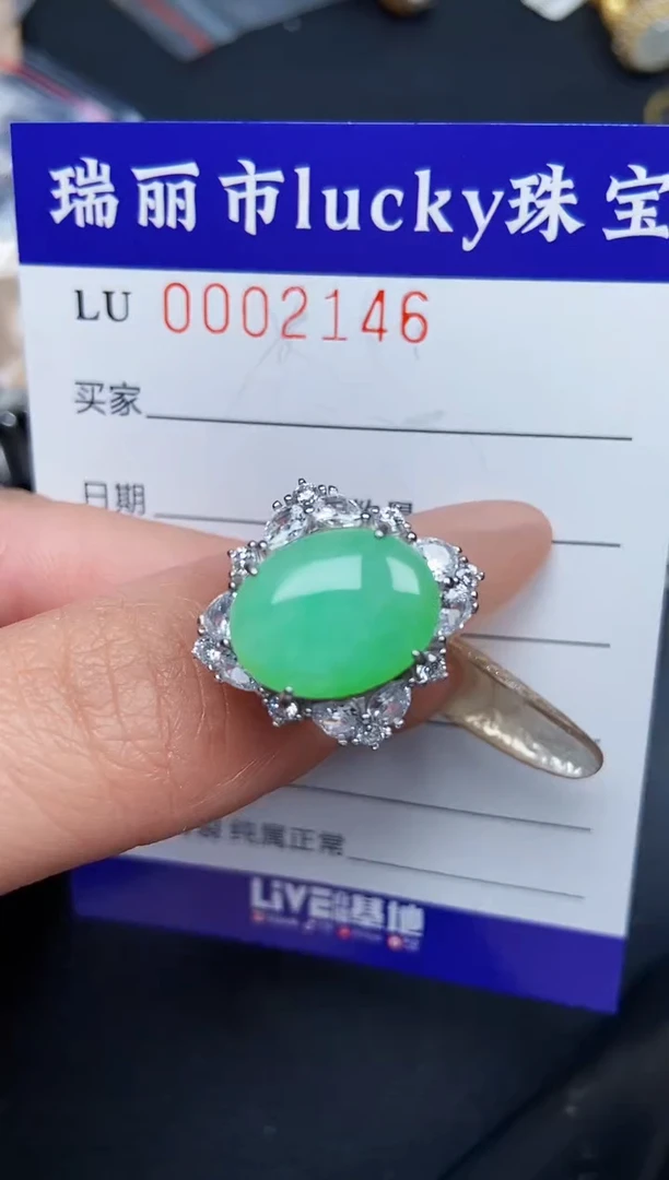 【闪购商品】翡翠颈饰银S925镶嵌2146