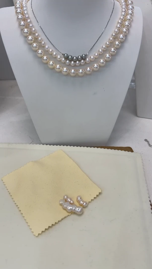 【闪购商品】淡水珍珠颈饰银S925镶嵌吊坠随机一个