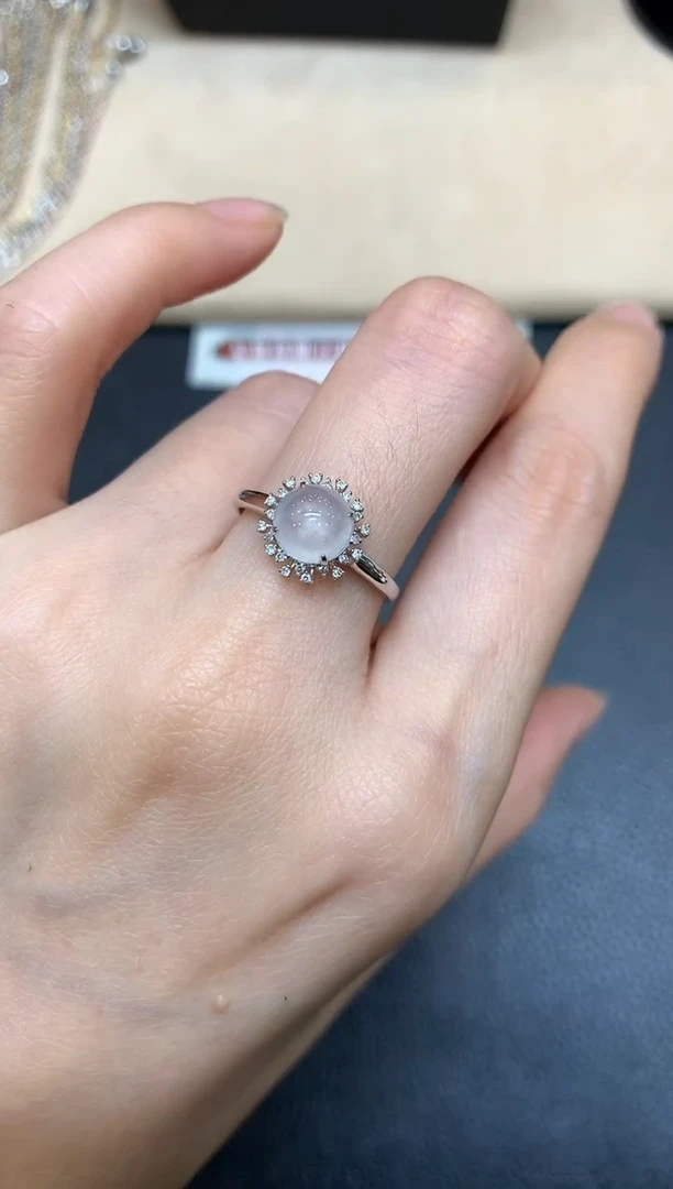 【闪购商品】翡翠戒指18K金镶嵌【无鉴赏期