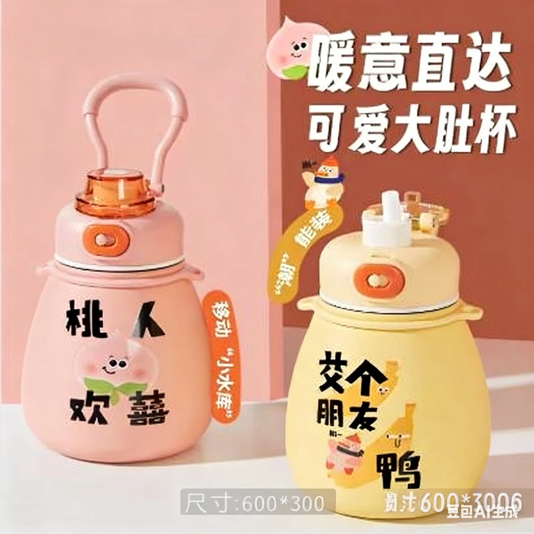 600mll威思达弹盖小肚保温杯WSD-TG9660