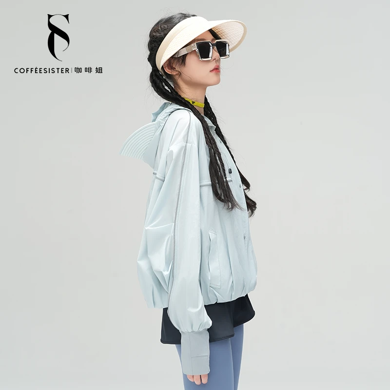 短款O型打褶防晒服cajd0100