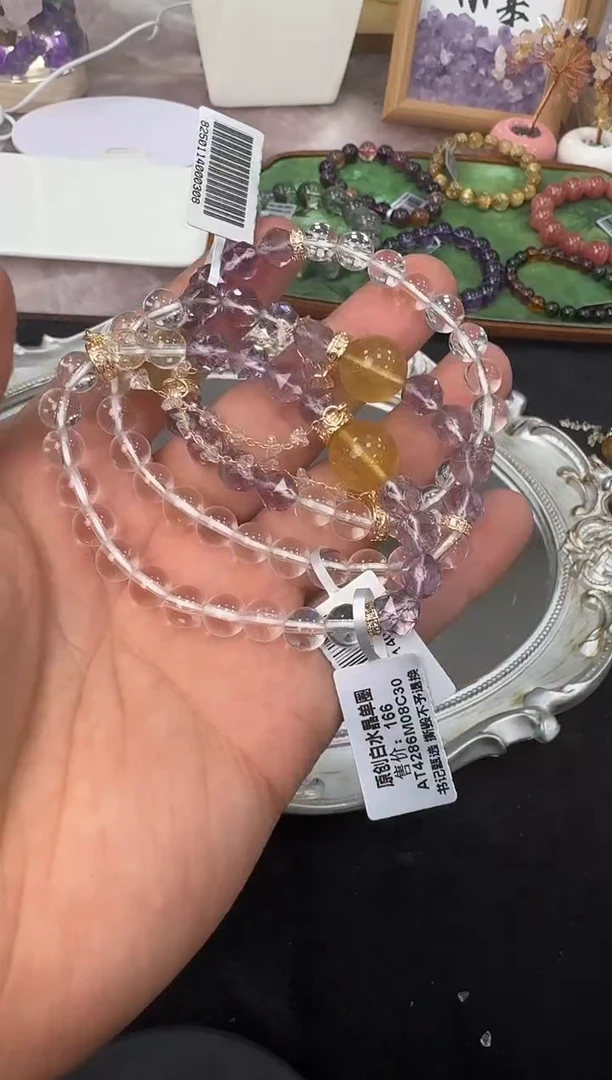【闪购商品】水晶手链未镶嵌AT4286 多样性发一件
