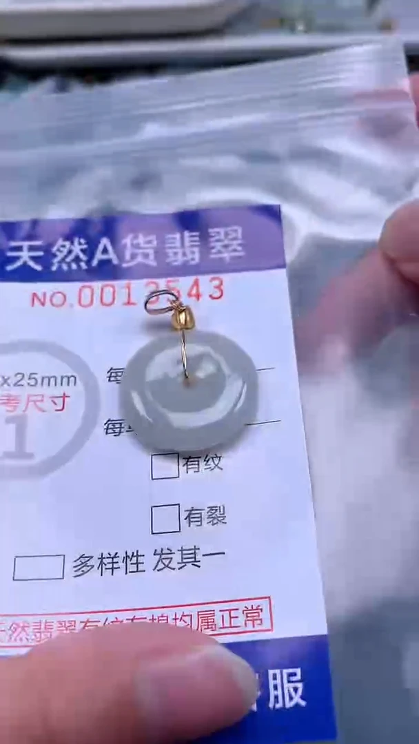 翡翠未镶嵌吊坠(不含链)1