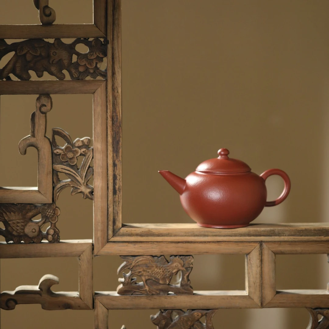 【利贞l匠韵瀚风水平】九瀚制原矿大红袍黑骨烧全手制 约140cc