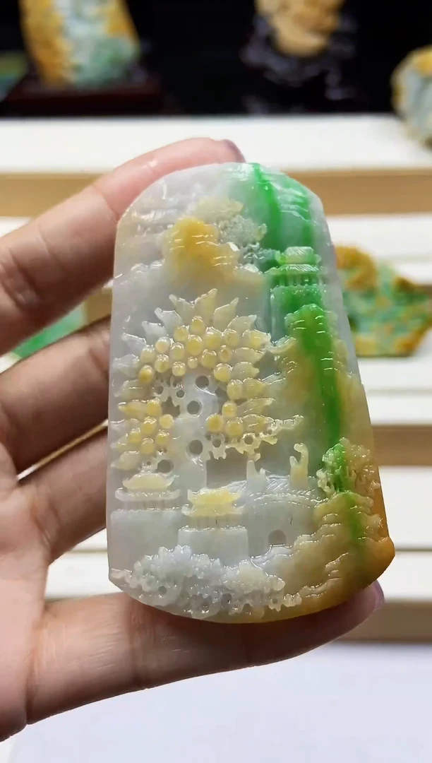 未镶嵌挂件翡翠翡翠A货
