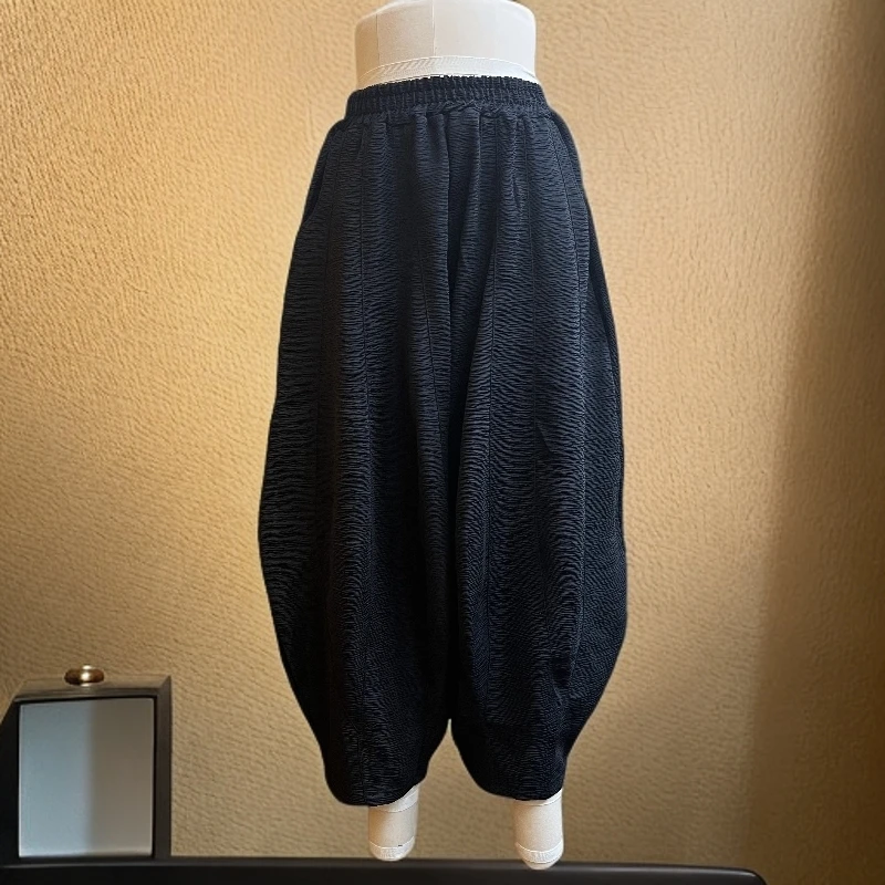 8259-5新之峰秋季时尚宽松阔腿灯笼裤女洋气百搭休闲裤阔腿裤