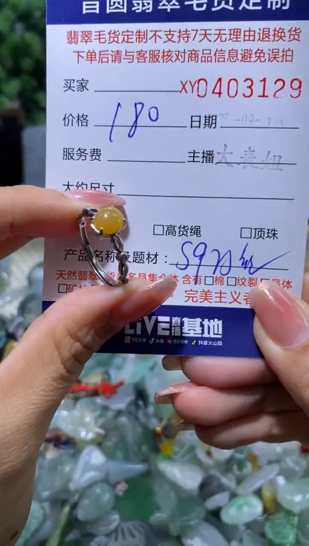 颈饰银S925镶嵌翡翠翡翠403129