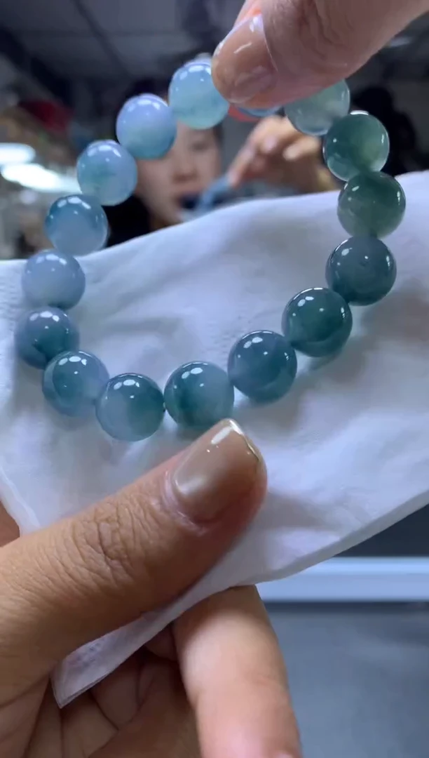 未镶嵌定制翡翠用****6手串#49000元-毛货需精细抛光