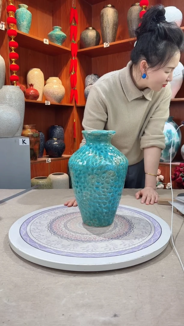 【闪购商品】瓶新品彩陶 大号 精品陶瓷花瓶 无花