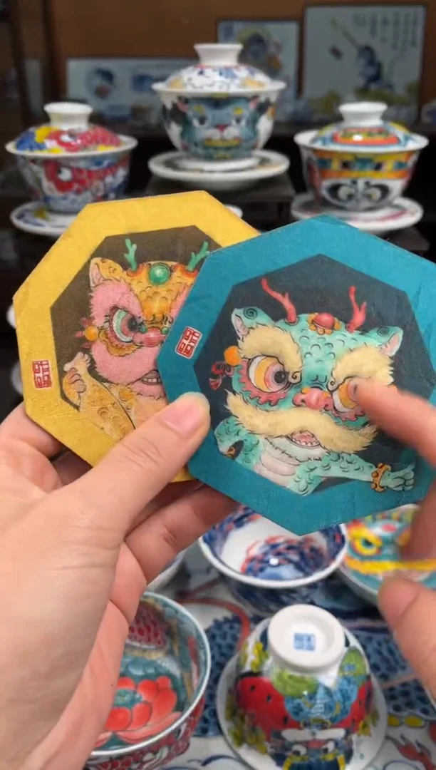 拙明院（宠粉价格）一对杯垫