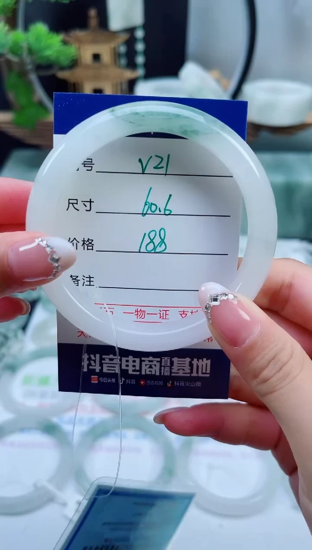 未镶嵌手镯石英质玉（天山翠）21