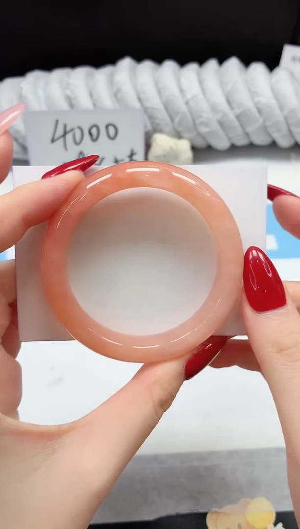 未镶嵌手镯石英质玉114/桃花52.5