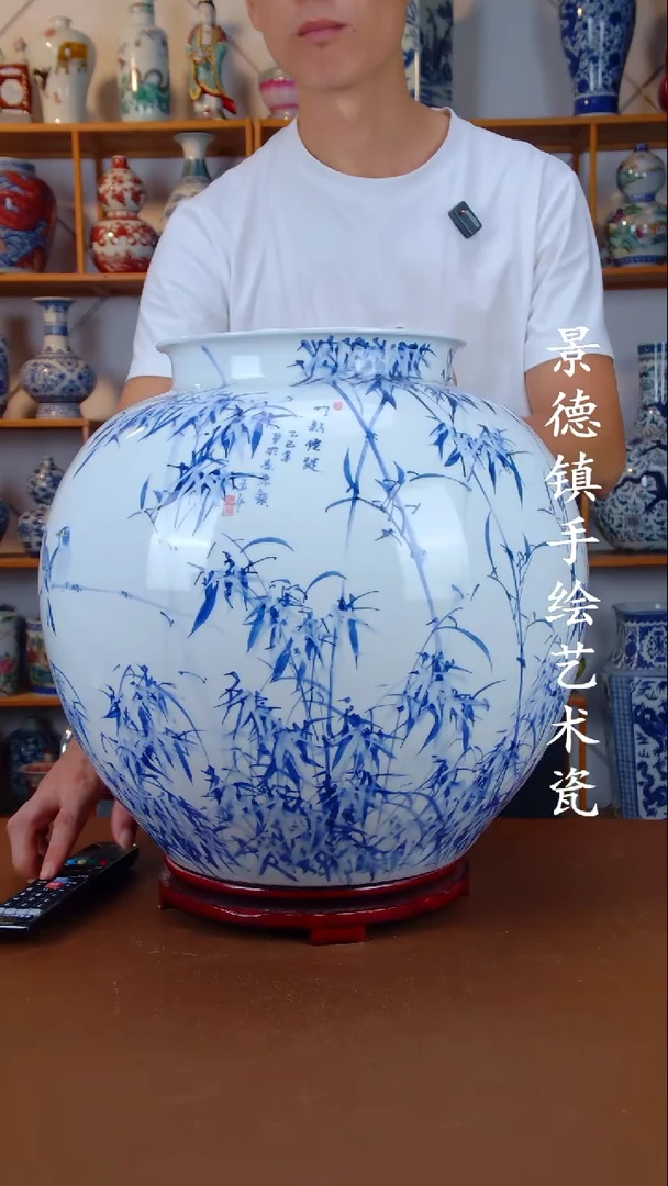 现代景德镇手工手绘陶瓷摆件48