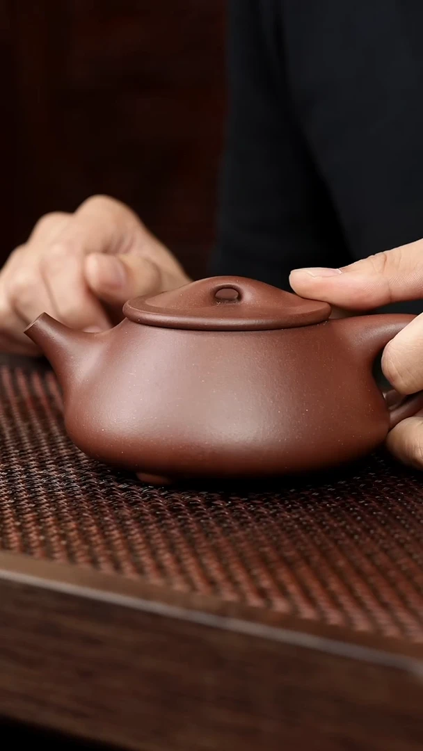 茶壶紫砂老紫泥满瓢